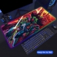 Eco-friendly Monster Glowing RGB LED Mouse Pad 4mm Thickness for Gaming Keyboard USB Anti-slip Rubber Base Desk Mat